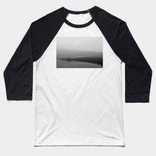 Black and white landscape photo Baseball T-Shirt